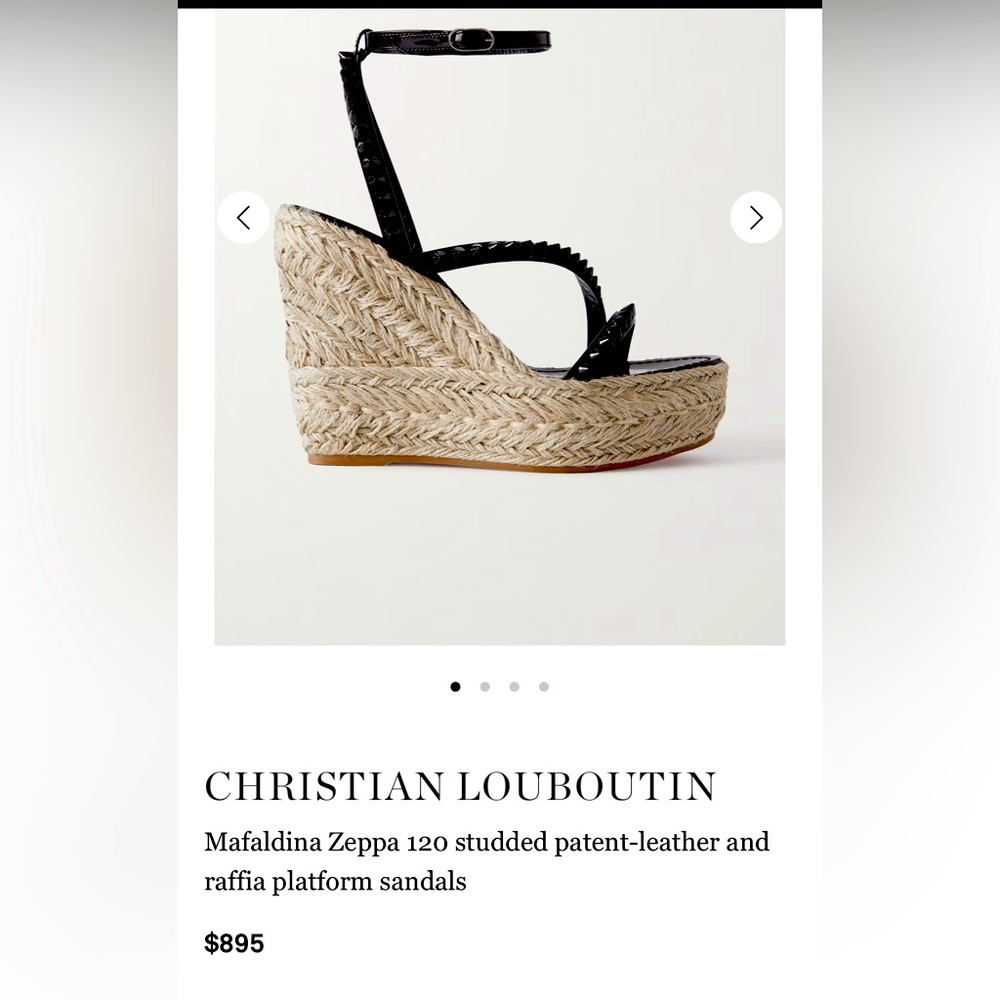 Christian Louboutin wedges size 37